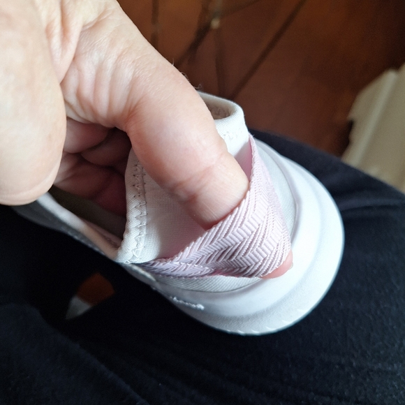 Adidas white Cloudfoam QT Flex lightweight sneakers with memory foam women's 8 - Picture 6 of 16